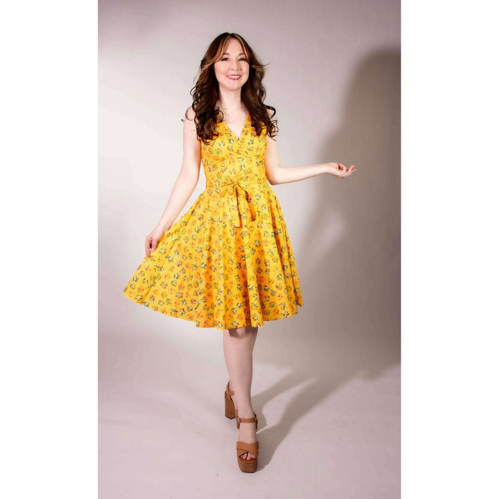 Serena Swing Dress- Orange County, Sunshine