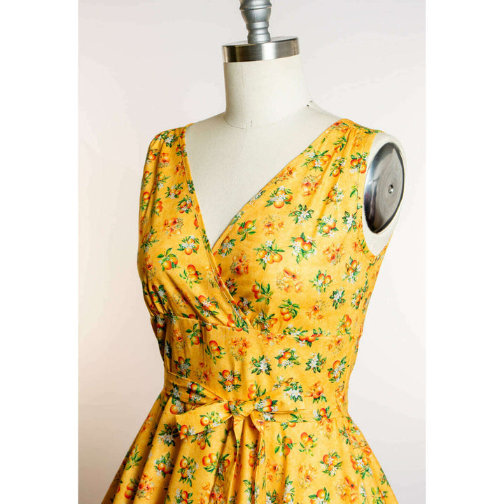 Serena Swing Dress- Orange County, Sunshine