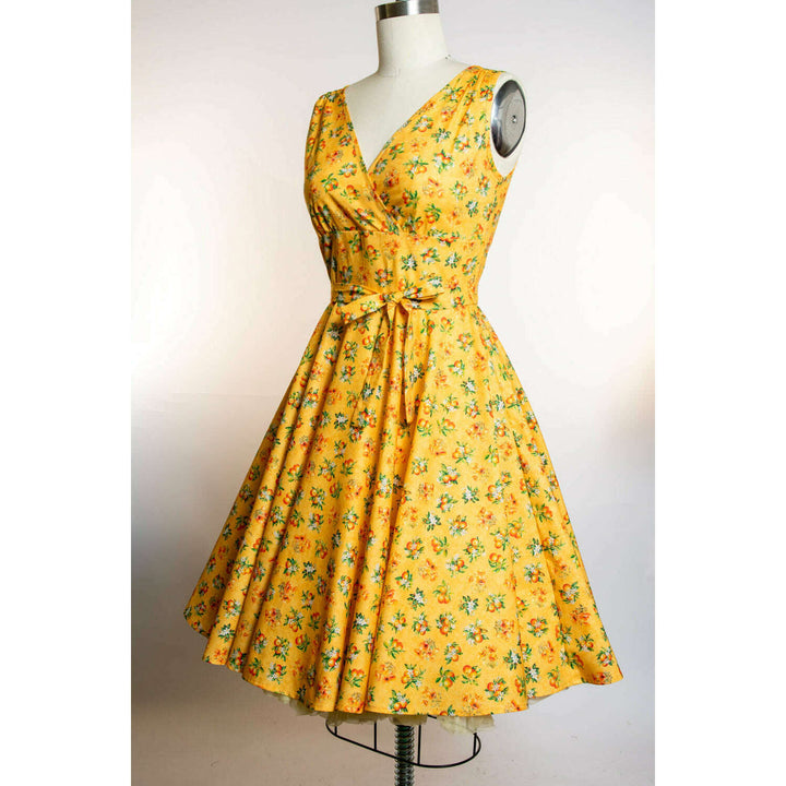 Serena Swing Dress- Orange County, Sunshine