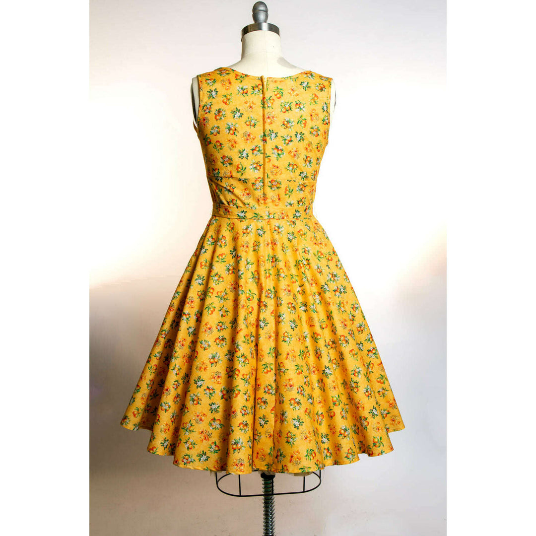 Serena Swing Dress- Orange County, Sunshine