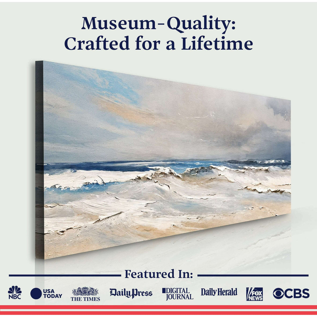Serene Ocean Wave Coastal Wall Art IX