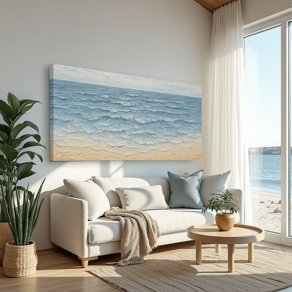 Serene Ocean Wave Coastal Wall Art VI