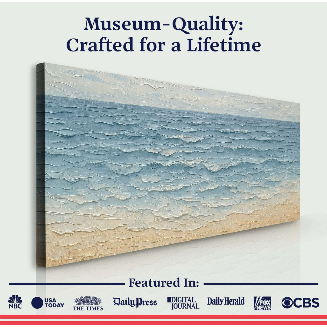 Serene Ocean Wave Coastal Wall Art VI