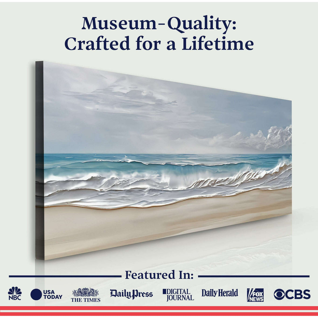 Serene Ocean Wave Coastal Wall Art VII