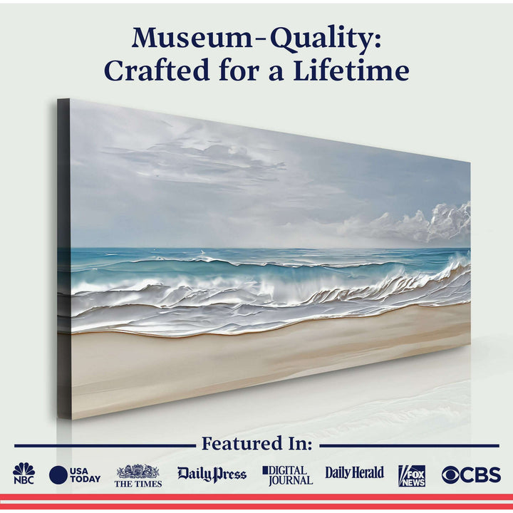 Serene Ocean Wave Coastal Wall Art VII