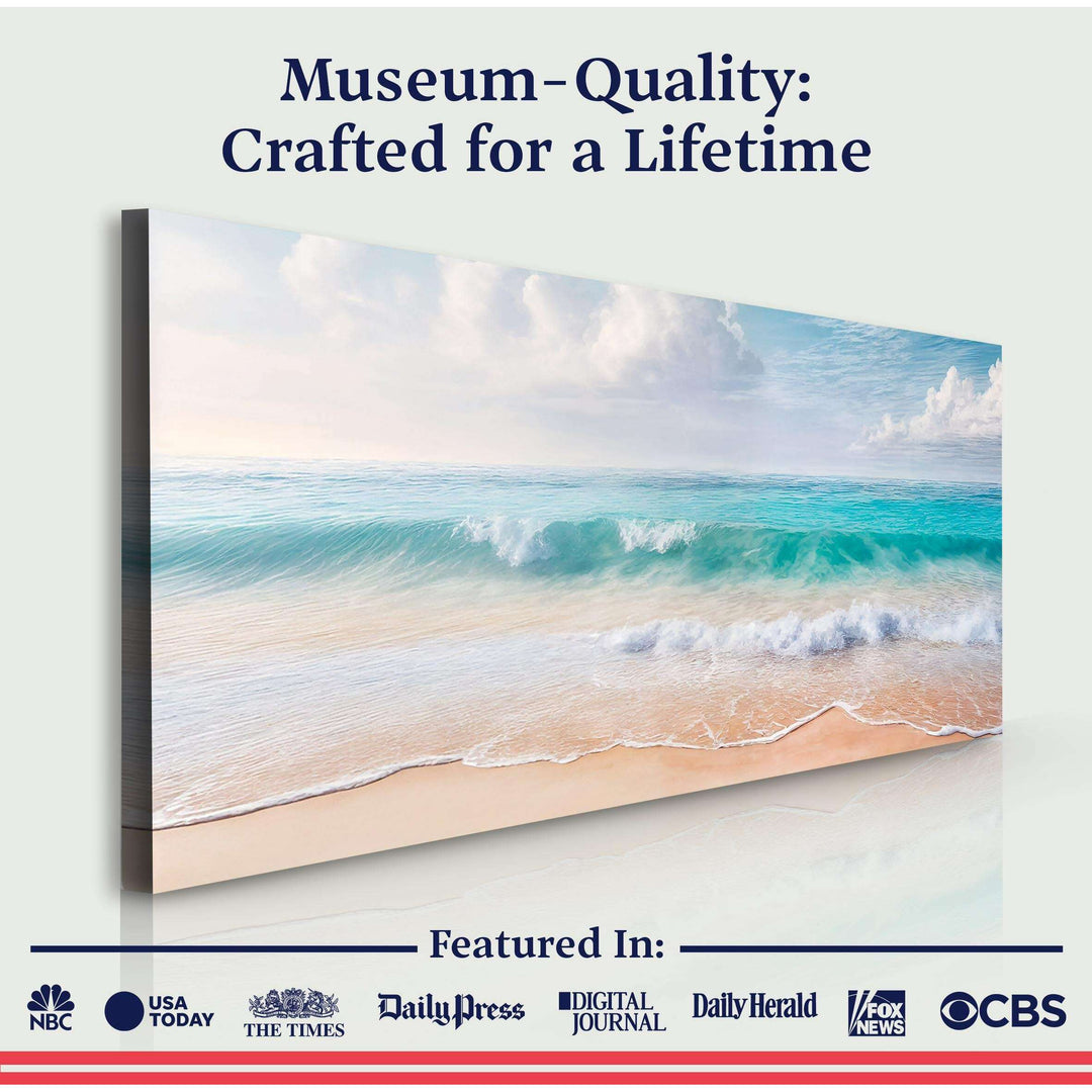Serene Ocean Wave Coastal Wall Art XII