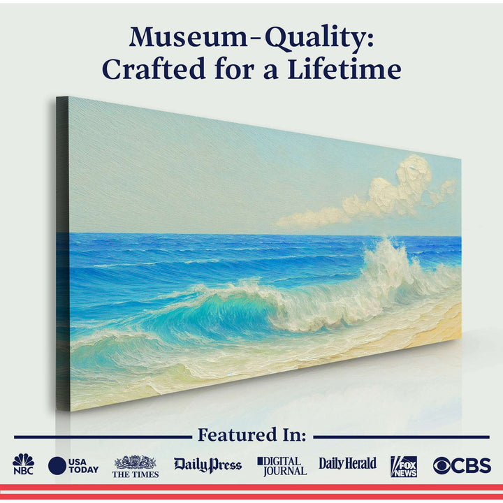 Serene Ocean Wave Coastal Wall Art XIII