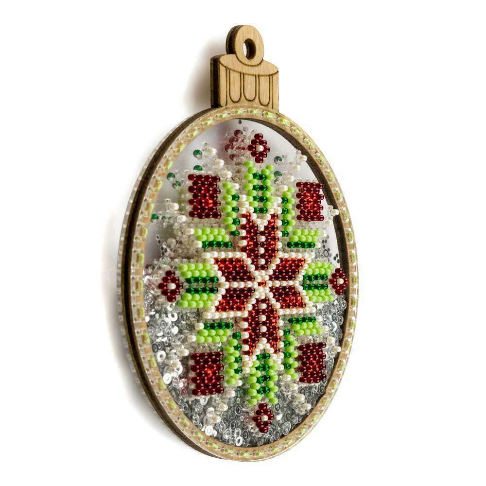 Set for embroidery with beads on a plastic base FLPL-057