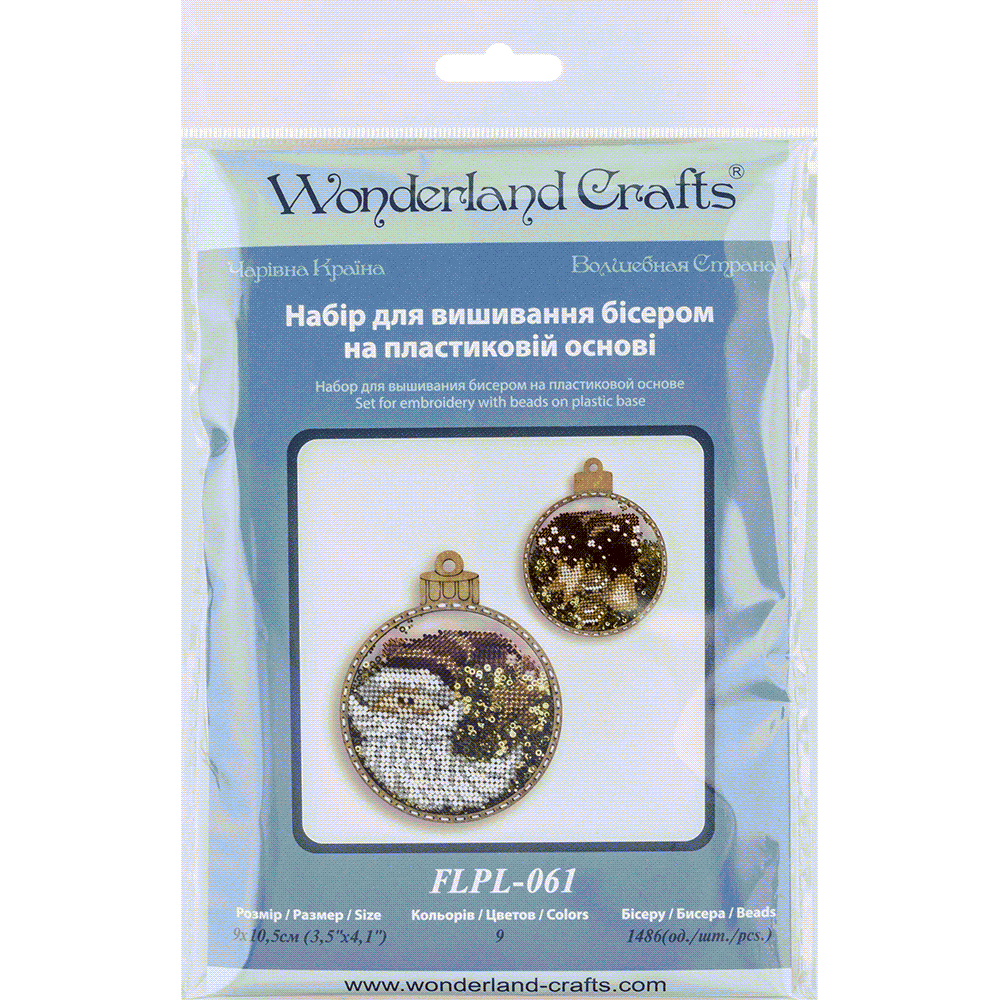 Set for embroidery with beads on a plastic base FLPL-061