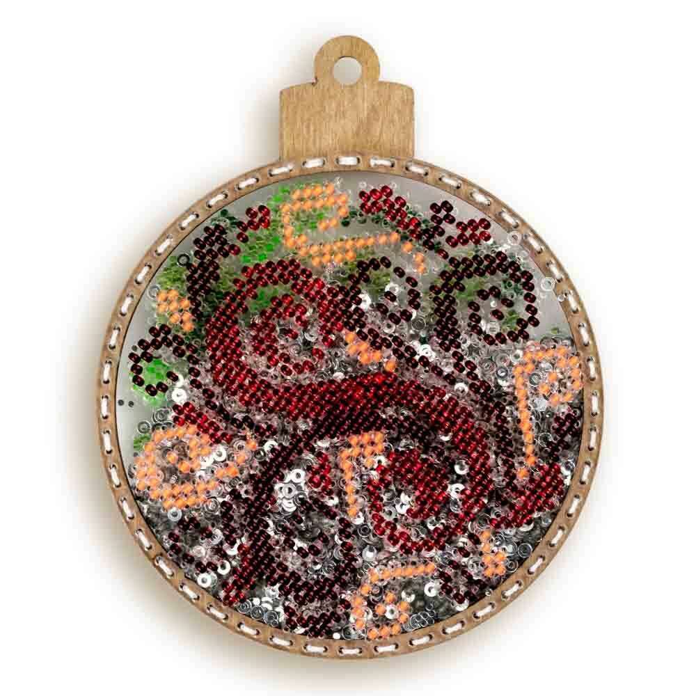 Set for embroidery with beads on a plastic base FLPL-062