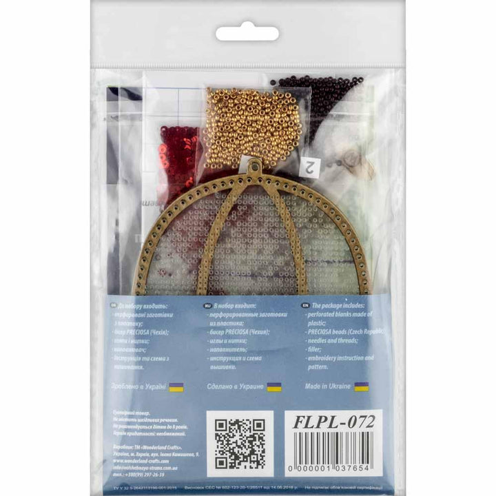 Set for embroidery with beads on a plastic base FLPL-072