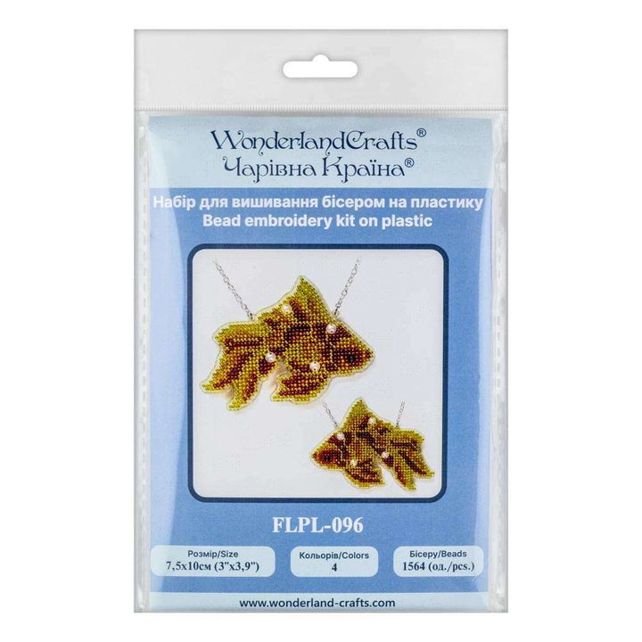 Set for embroidery with beads on a plastic base FLPL-096