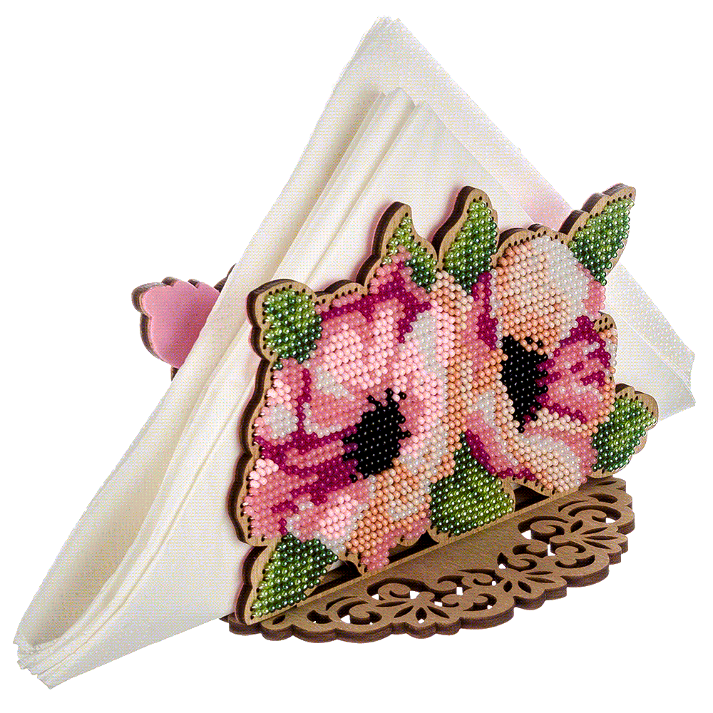 Set for embroidery with beads on wood FLK-247