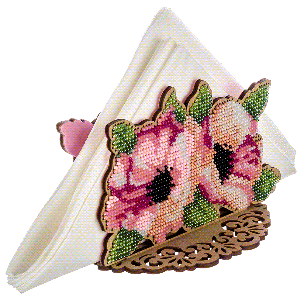 Set for embroidery with beads on wood FLK-247