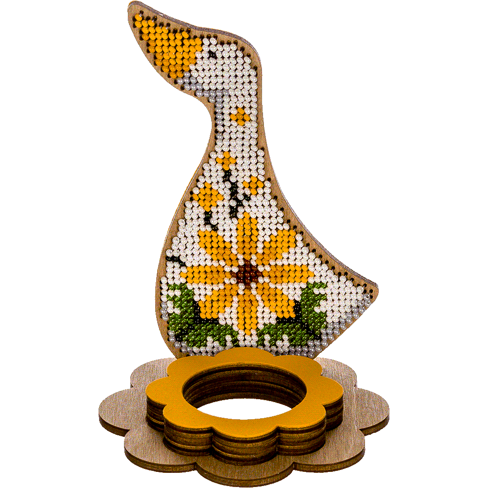 Set for embroidery with beads on wood FLK-268