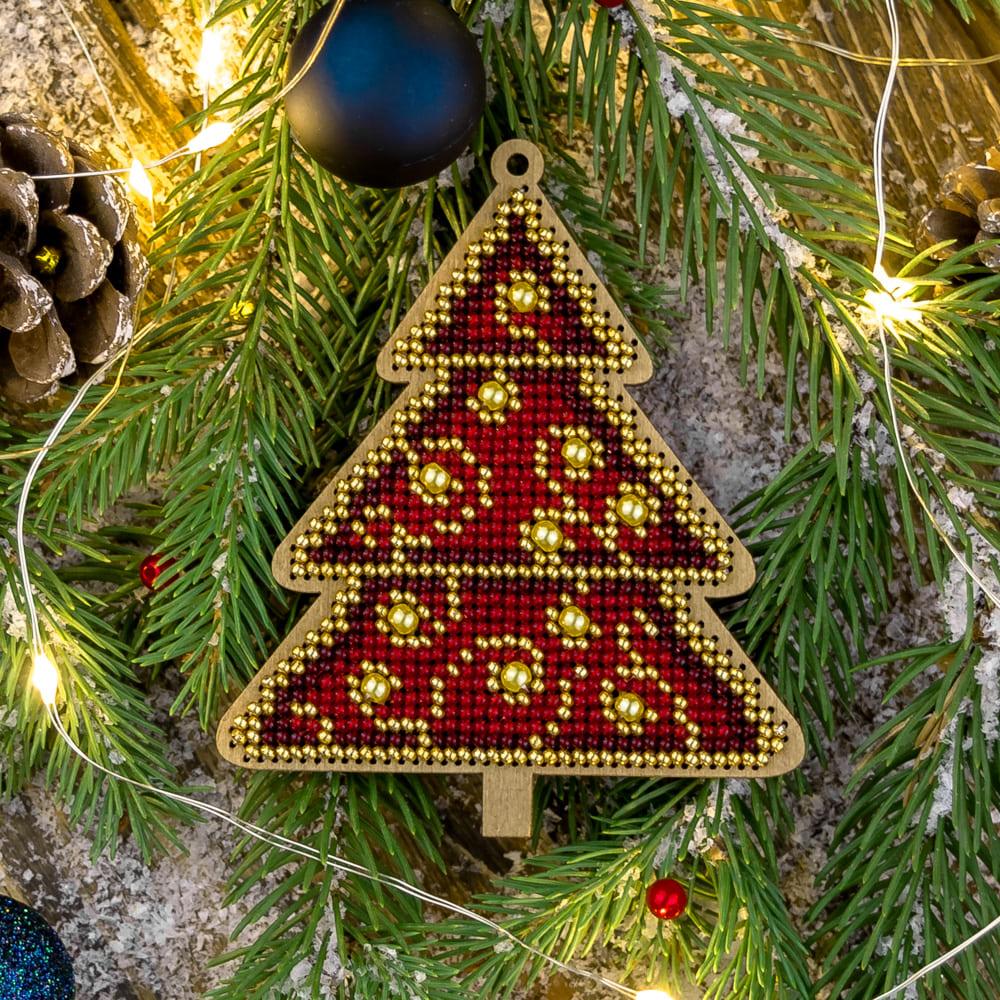 Set for embroidery with beads on wood FLK-317