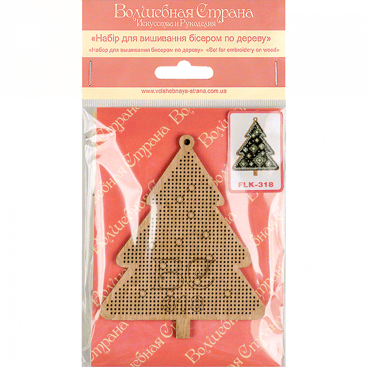 Set for embroidery with beads on wood FLK-318