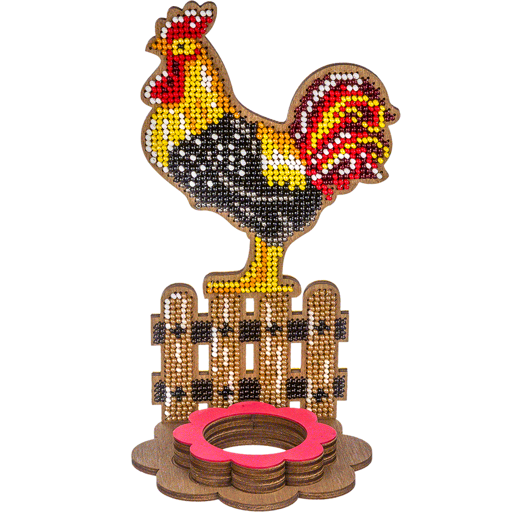 Set for embroidery with beads on wood FLK-333