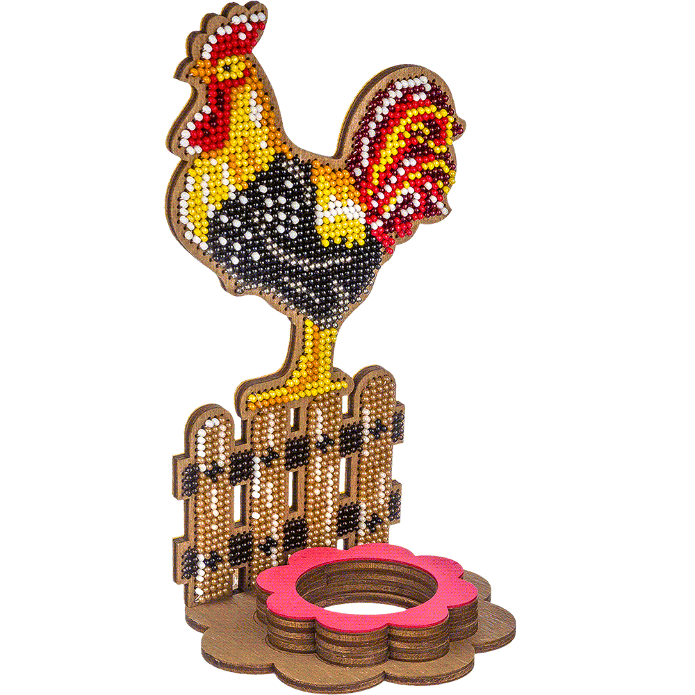 Set for embroidery with beads on wood FLK-333