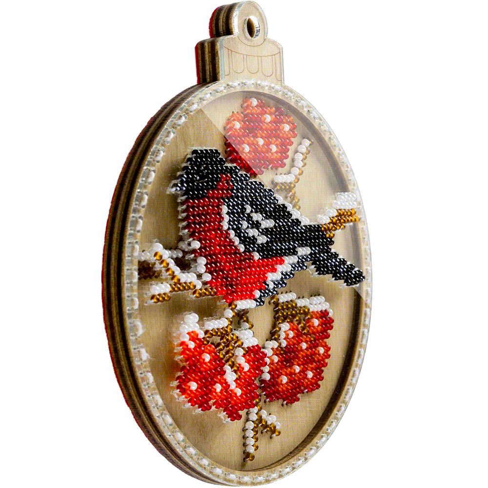 Set for embroidery with beads on wood FLK-367