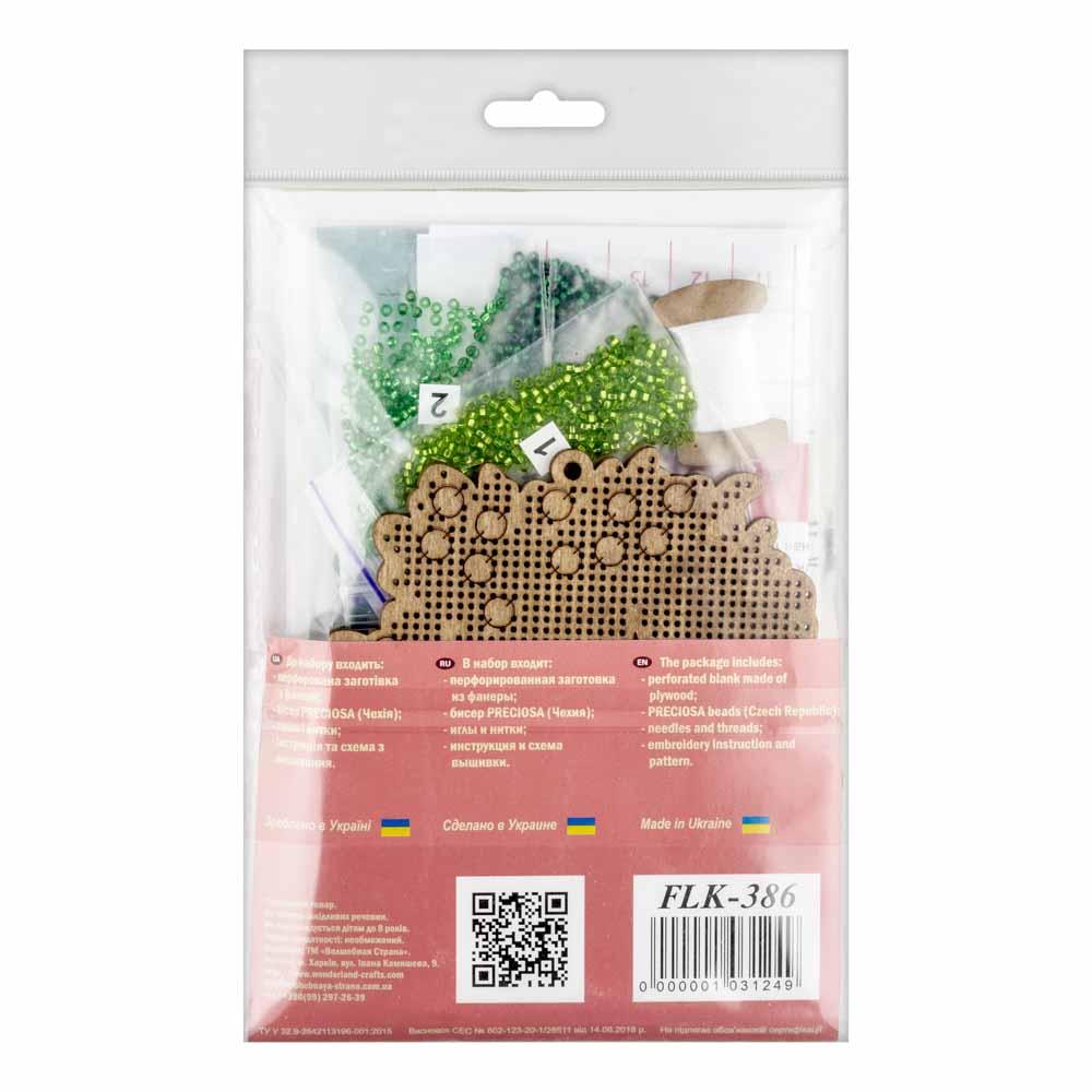 Set for embroidery with beads on wood FLK-386