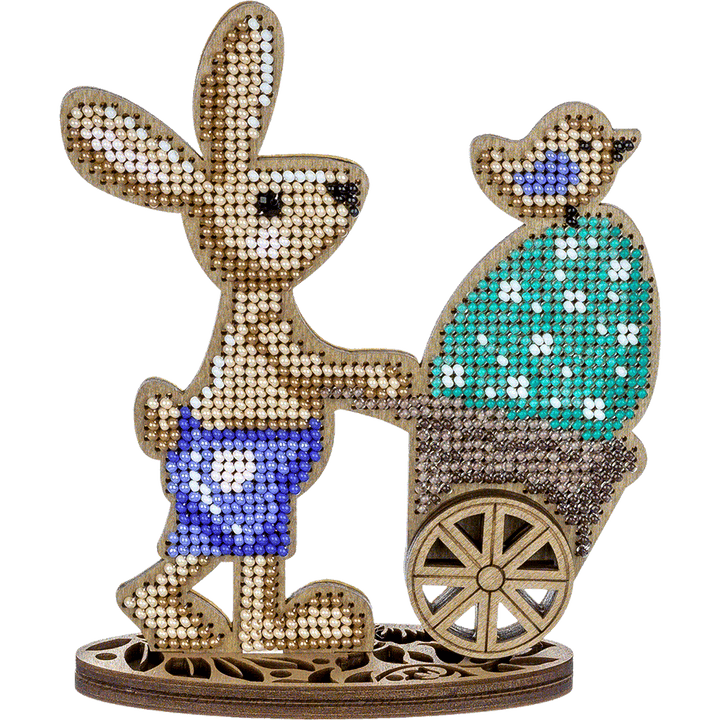 Set for embroidery with beads on wood FLK-426