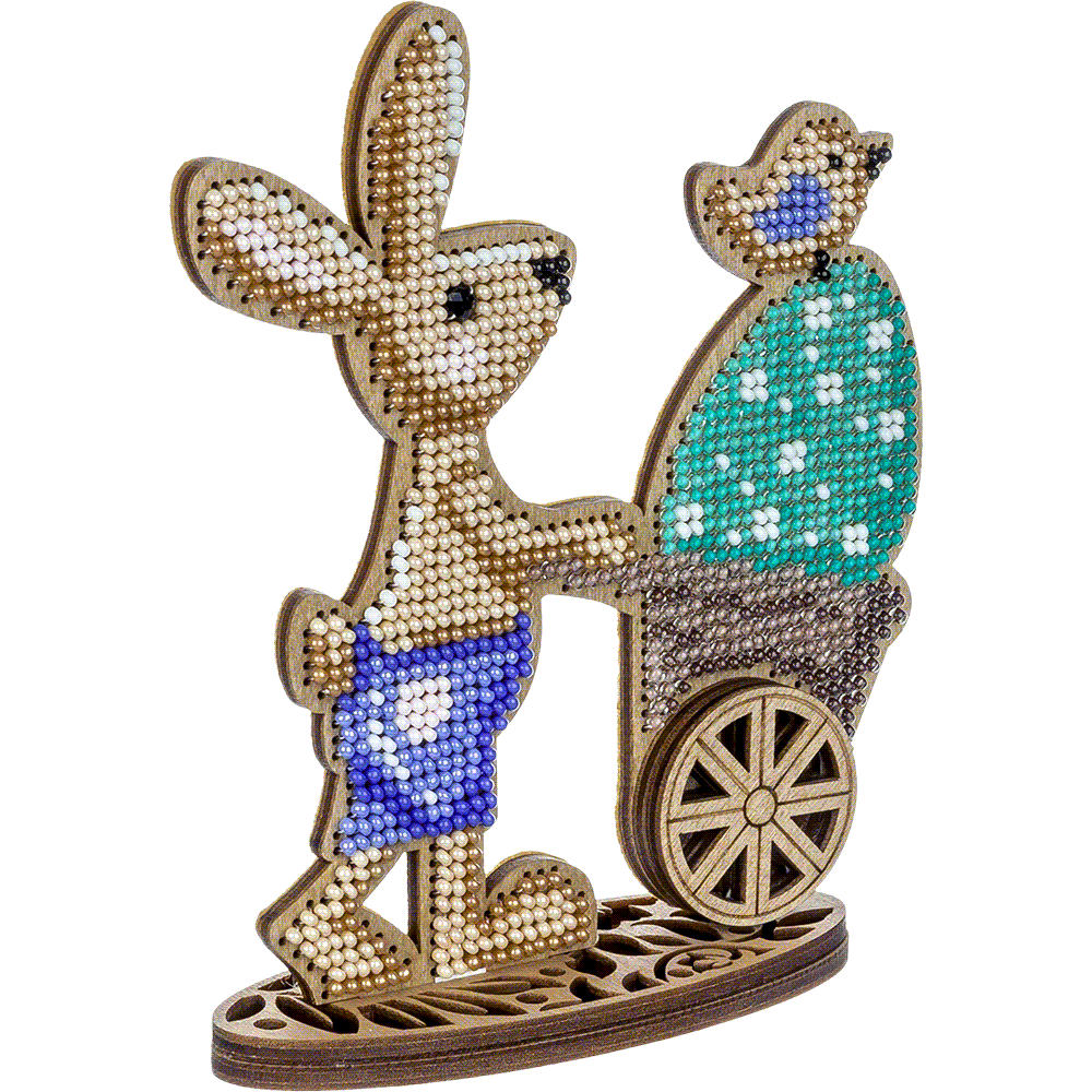 Set for embroidery with beads on wood FLK-426