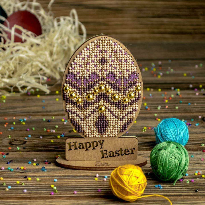 Set for embroidery with beads on wood FLK-433