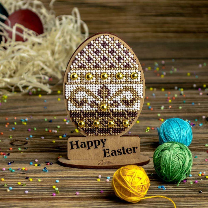 Set for embroidery with beads on wood FLK-435