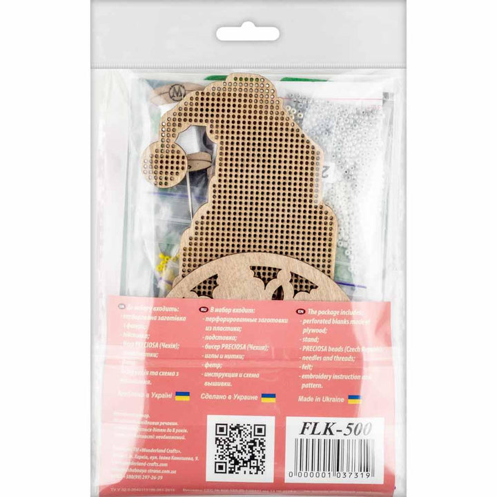 Set for embroidery with beads on wood FLK-500