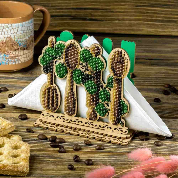 Set for embroidery with beads on wood FLK-533