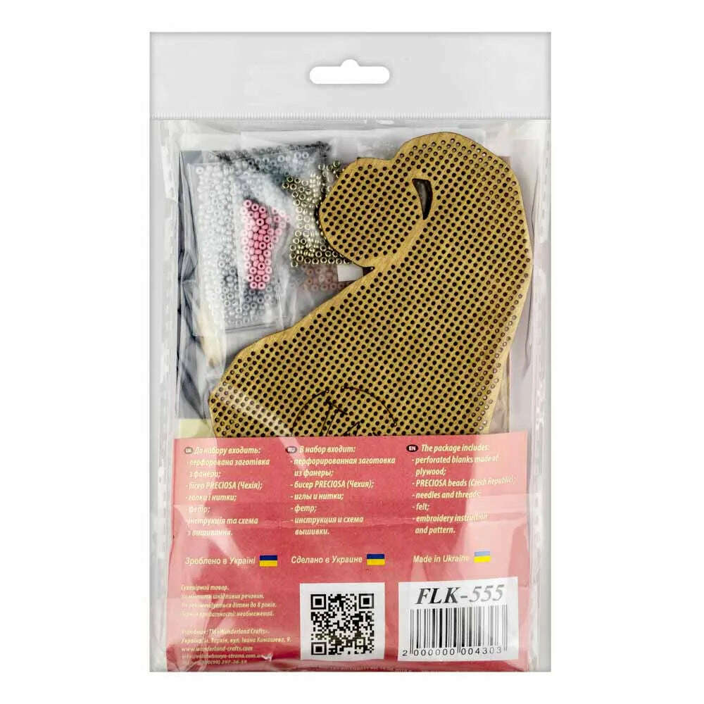 Set for embroidery with beads on wood FLK-555