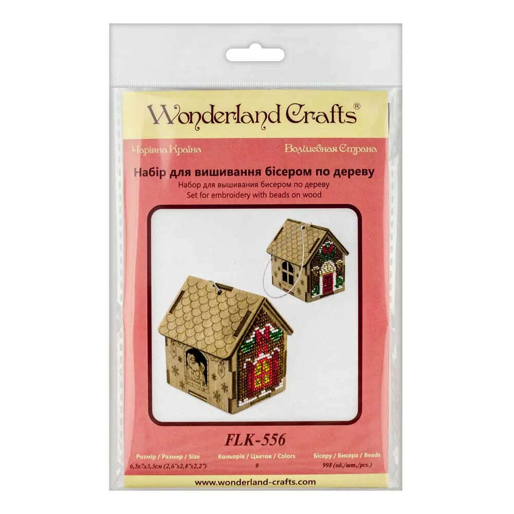 Set for embroidery with beads on wood FLK-556