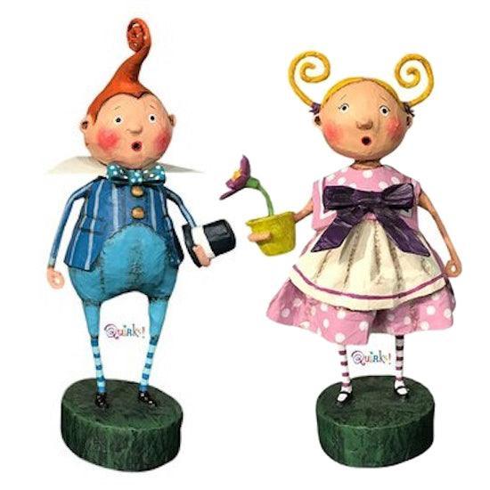 Set of 2 Wizard of Oz Munchkins Figurines by Lori Mitchell - Quirks!