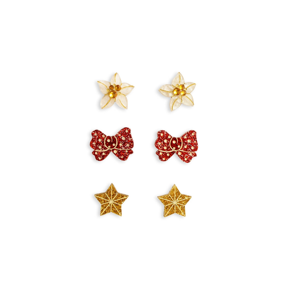 Set of 3 Christmas Earrings by Laliblue 