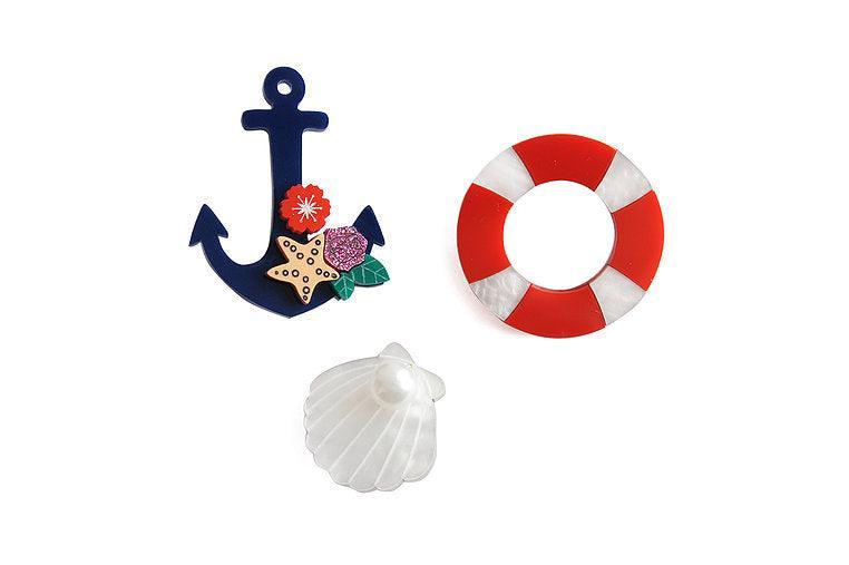 Set of 3 Nautical Brooches by Laliblue - Quirks!