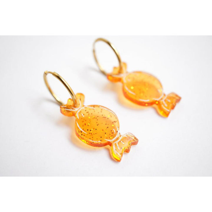 Set Of 4 Caramel Earrings by Laliblue 4