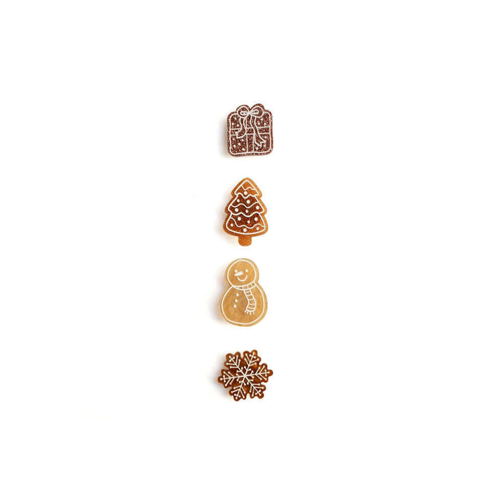 Set of 4 Gingerbread Cookie Button Covers by Laliblue – view 4