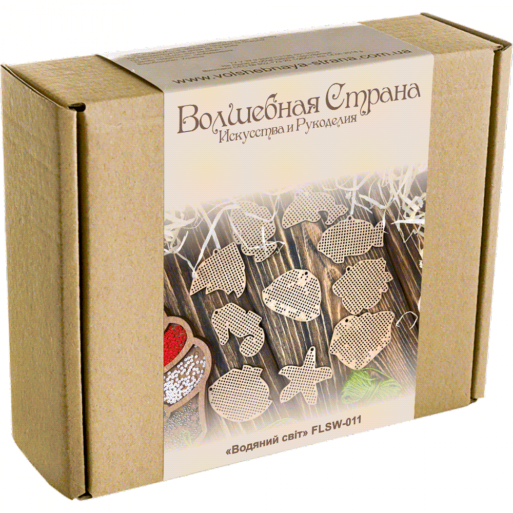 Set of blanks for embroidery on wood FLSW-011