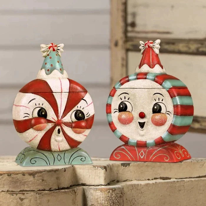 Set of Singing & Laughing Merrymint Candy Boxes by Johanna Parker for Bethany Lowe - Quirks!