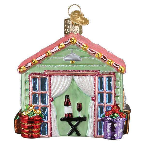Old World Christmas She Shed Blown Glass Ornament