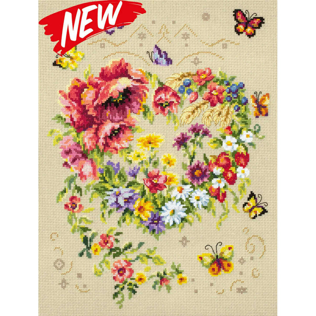 Shine of Your Heart 100-144 Counted Cross-Stitch Kit