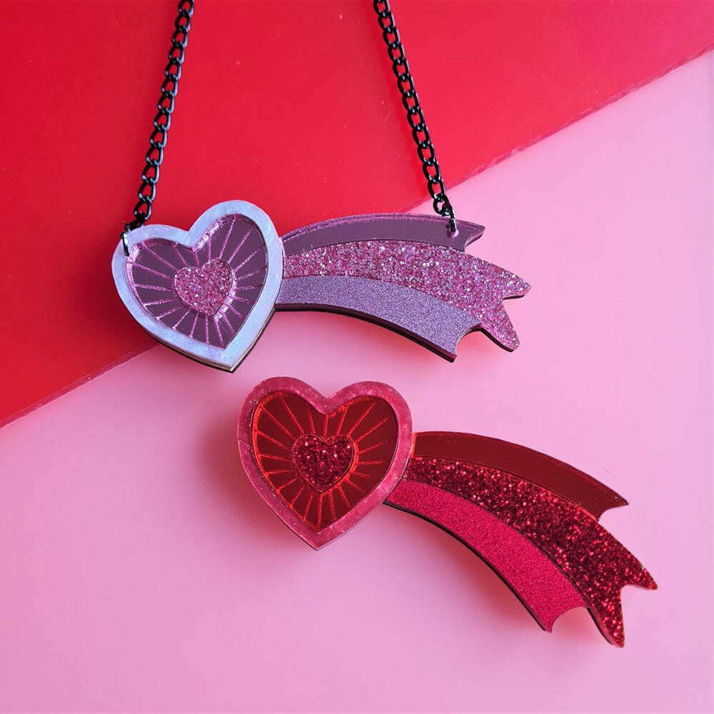 Shooting Heart Brooch by Cherryloco Jewellery 2