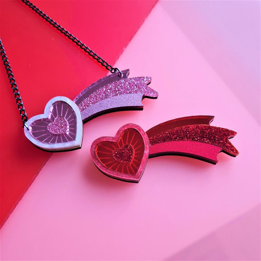 Shooting Heart Necklace by Cherryloco Jewellery 3