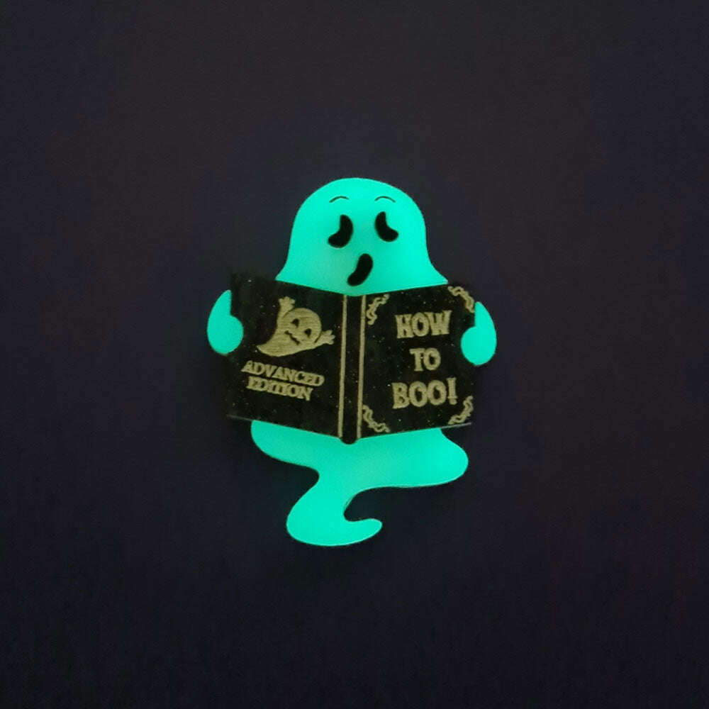 Shy Little Ghost Brooch by Cherryloco Jewellery 4