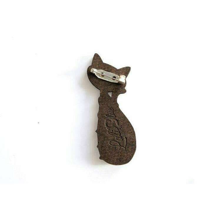 Siamese Cat with Christmas Lights Brooch by Laliblue - Quirks!