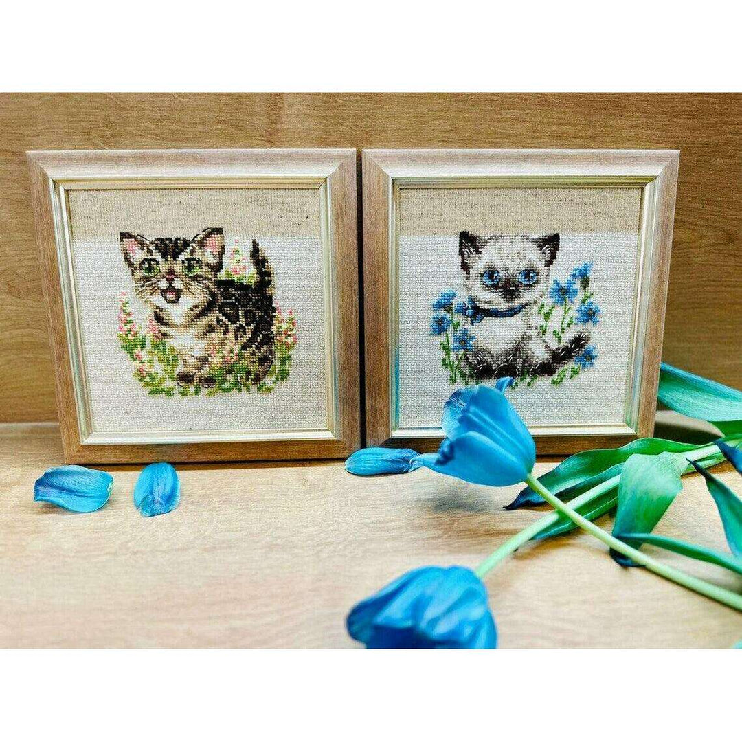 Siamese Kitten R2118 Counted Cross Stitch Kit