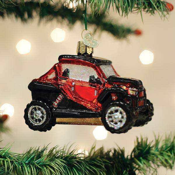 Old World Christmas Side-by-Side ATV Blown Glass Ornament