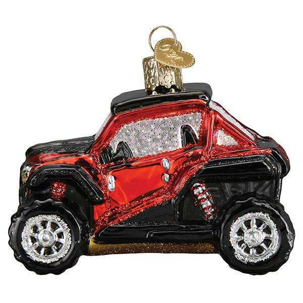 Old World Christmas Side-by-Side ATV Blown Glass Ornament