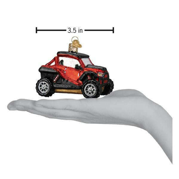 Old World Christmas Side-by-Side ATV Blown Glass Ornament
